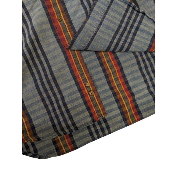 Colours by Alexander Julian Shirt Mens XL Plaid Cotton Long Sleeve Vintage Style - Picture 12 of 13